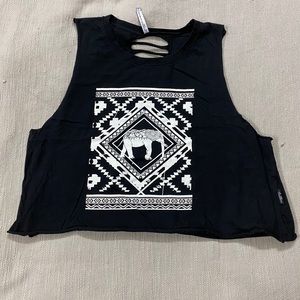 Graphic crop tank